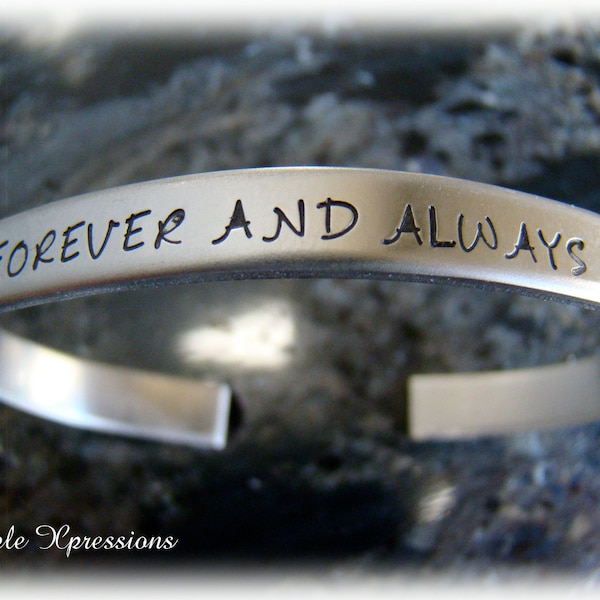 Personalized 16g Stainless Steel Cuff Bracelet with Names