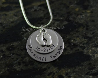 Custom New Mother Necklace - 2 Disc Stainless Steel Necklace