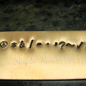 Personalized Hand Stamped Ring 6mm Matte w/Shiny Edges image 5