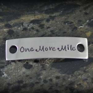 One.More.Mile Personalized Shoe Tags for Runners - Inspirational Jewelry - Running Jewelry