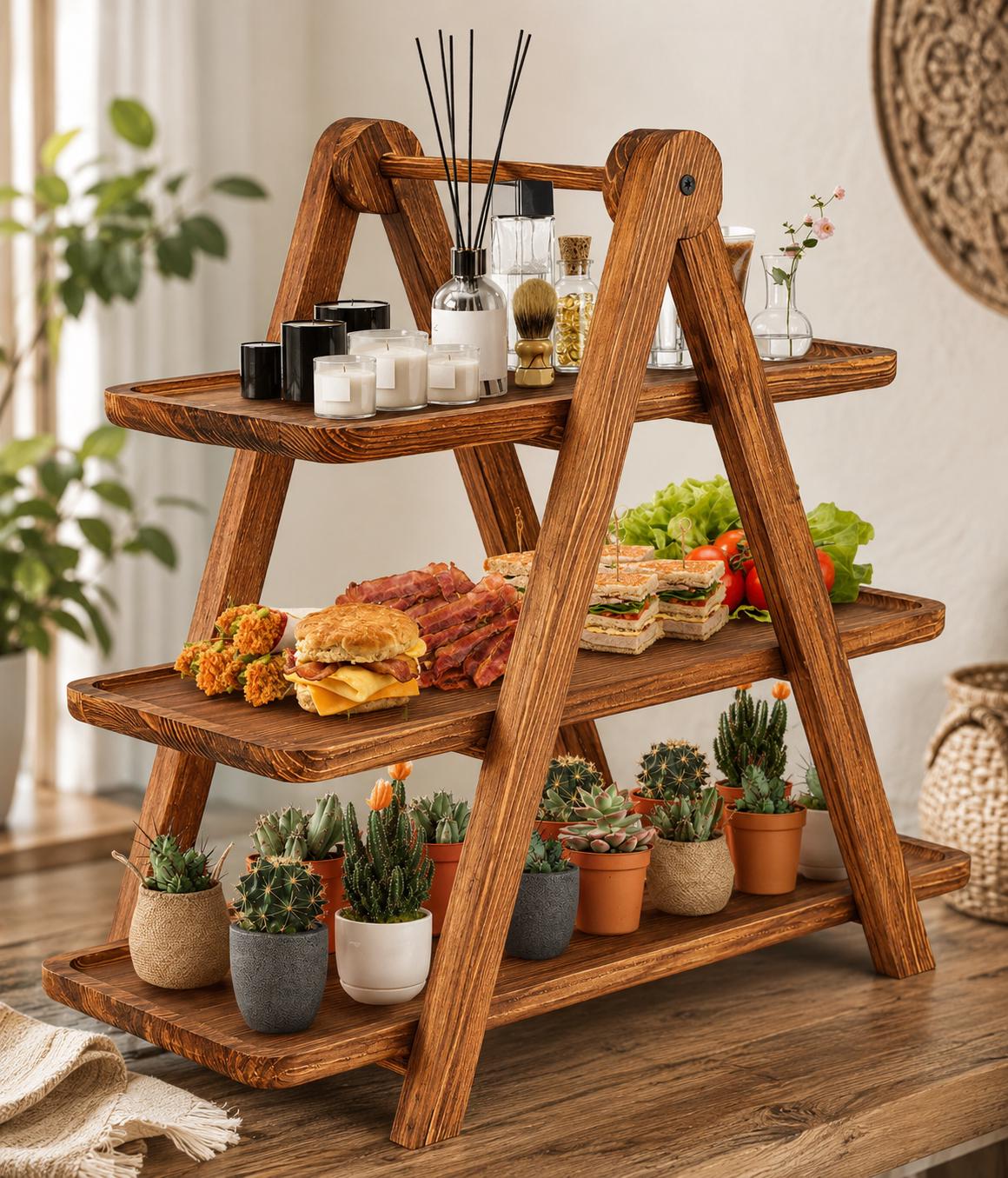 Etagere groß holz