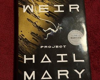 Project Hail Mary Paperback Book, Andy Weir Sci Fi Novel, Space Adventure Thriller, Gift for Science Fiction Readers