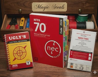 2026 NFPA 70 National Electrical Code with Index Tab + Ugly Electrical Spiral / national electrical / ugly electrical art