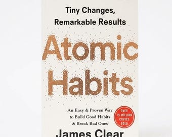 Atomic Habits by James Clear Paperback | Bestselling Self Improvement Book | Personal Development & Habit Building Guide