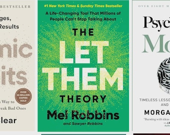 Atomic Habits Psychology of Money Let Them Theory 3 Book Set Paperback – Personal Growth Gift for Readers