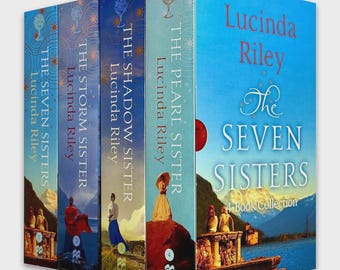 The Seven Sisters 4 Books Box Set Paperback by Lucinda Riley Fiction Gift for Romance Book Lovers