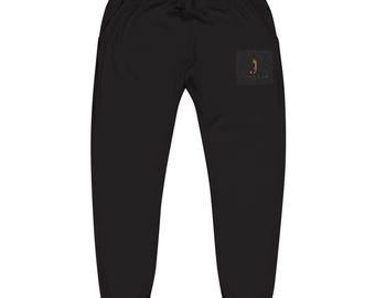 Small Campfire Embroidered Sweatpants | Pocket Chest Patch, Cozy Outdoor Vibe