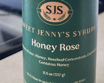 Craft Coffee Syrup: Honey Rose