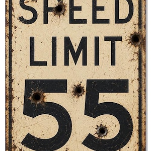 55 Speed Limit Sign - Etsy