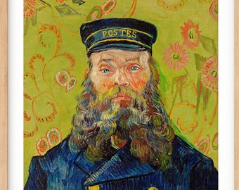 Vincent van Gogh, Retrato del cartero, arte imprimible, póster impresionista