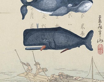 Whale printable art, bathroom decor, whales print, nautical digital print