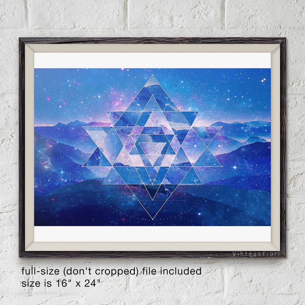 Sacred Geometry Instant Download, Printable Art, Mandala Wall Art, Yoga ...