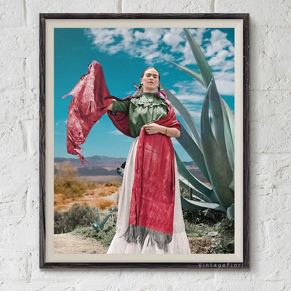 Frida Khalo portrait digital download printable art artwork to frame  high resolution digital art prints 8x10 and 11x14