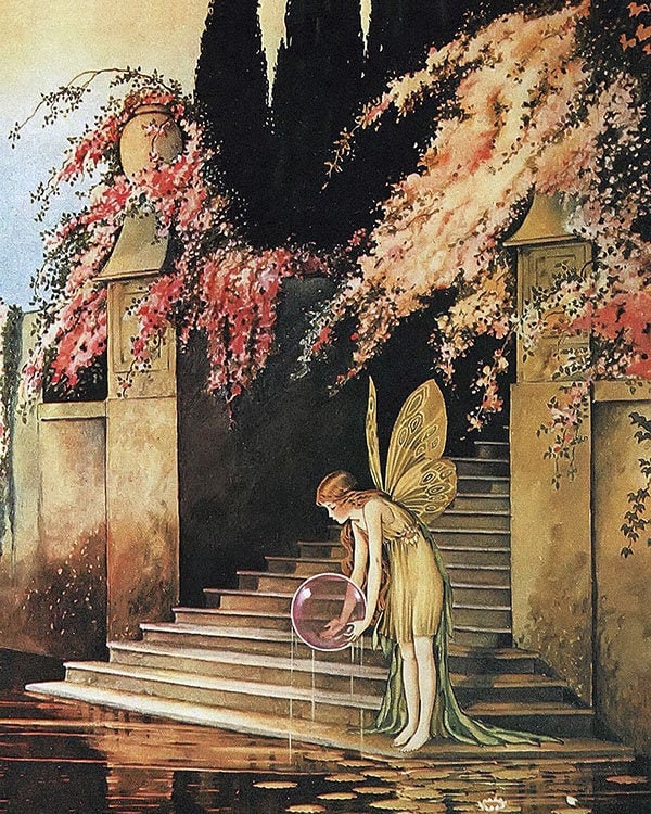 「数量限定 在庫処分セール」 Ida Vintage Art, Wall Kidsroom Fairyland, Outhwaite Rentoul アート・デザイン・音楽