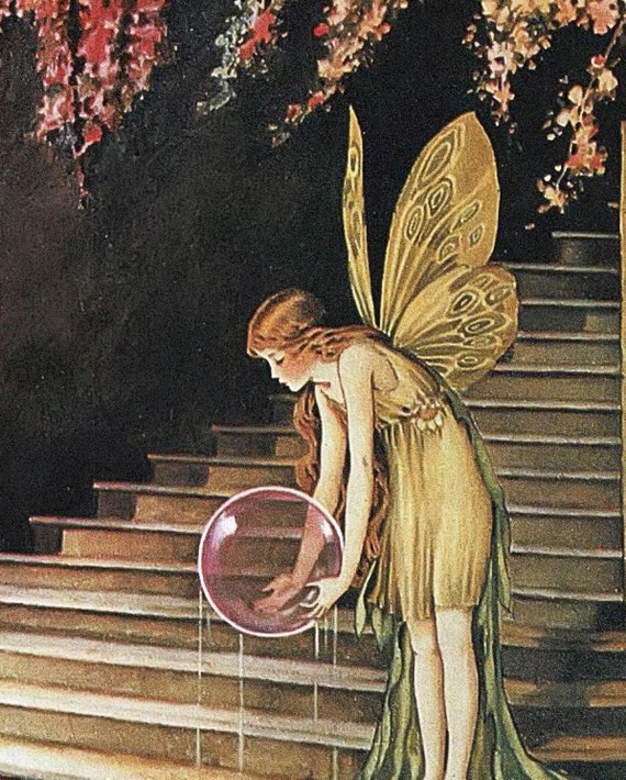 Ida Rentoul Outhwaite Fairyland, Kidsroom Wall Art, Vintage