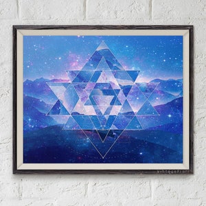Sacred geometry instant download, printable art, mandala wall art, yoga artwork