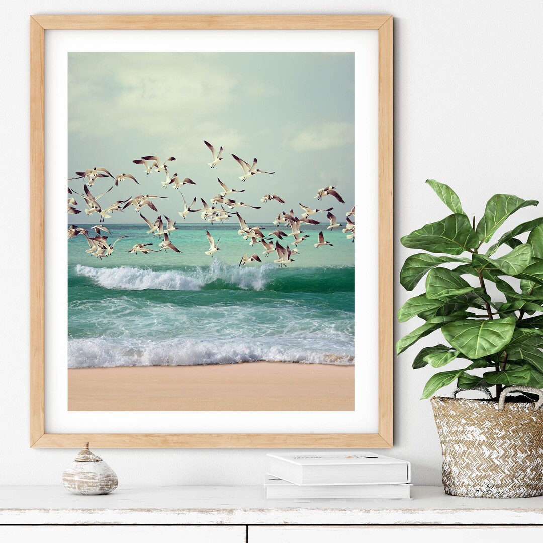 Seascape Printable Art Coastal Decor Beach Print Bathroom - Etsy