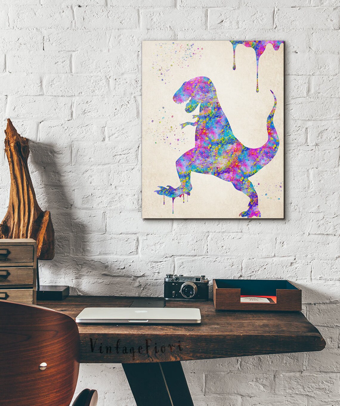 Dinosaur Art Print, Nursery Instant Download, Dino Printable Art