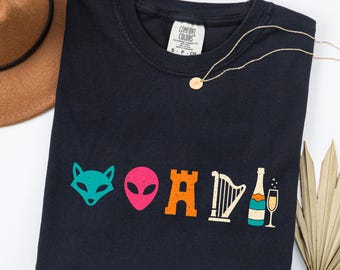 Comfort Colors® San Antonio Basketball Shirt, Fox Alien Castle Harper Champagnie Tee, San Antonio Basketball Fan Gift, Game Day Retro Shirt