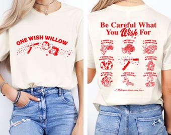 Comfort Colors® Obsession Movie Shirt, One Wish Willow Tee, Thriller Film Fan T-Shirt, Trending Pop Culture Graphic Tee, Movie Lover Gift,