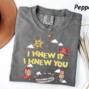 Comfort Colors® Retro I Knew It I Knew You Were Turning 5 Shirt, Toy Story 5 Song Shirt, Disneyland Toy Story 5 Birthday, Gift for Fans image 2