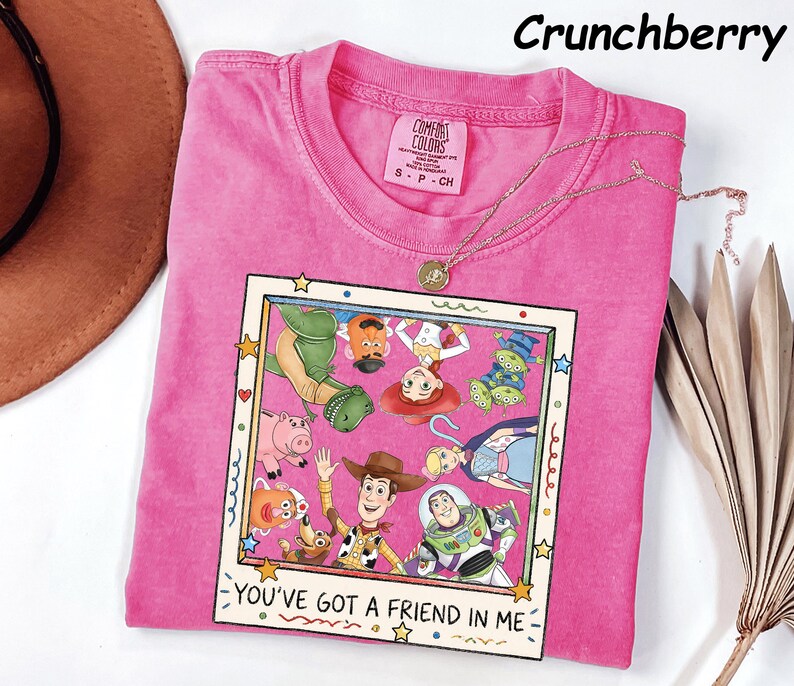 Comfort Colors® Retro Toy Story Shirt, You've Got A Friend In Me Tee, Woody Jessie Buzz Lightyear Tee, Toy Story 5 Fan Gift image 11