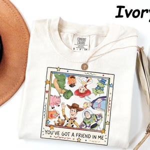 Comfort Colors® Retro Toy Story Shirt, You've Got A Friend In Me Tee, Woody Jessie Buzz Lightyear Tee, Toy Story 5 Fan Gift image 6