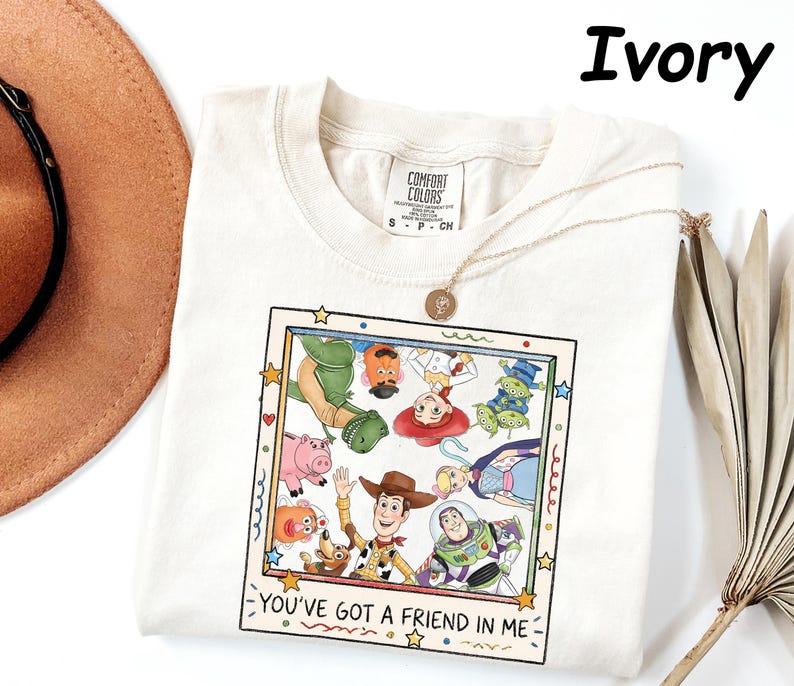 Comfort Colors® Retro Toy Story Shirt, You've Got A Friend In Me Tee, Woody Jessie Buzz Lightyear Tee, Toy Story 5 Fan Gift image 6