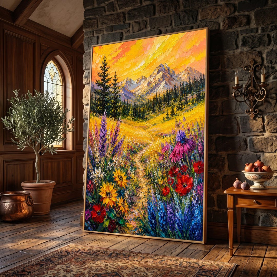 vibrant-mountain-meadow-canvas-colorful-wildflower-path-wall-art