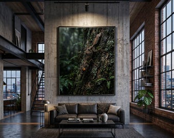 Camouflaged Leaf Frog, Nature Wall Art, Tropical Rainforest Canvas, Wildlife Photography Print, Forest Animal Canvas Décor