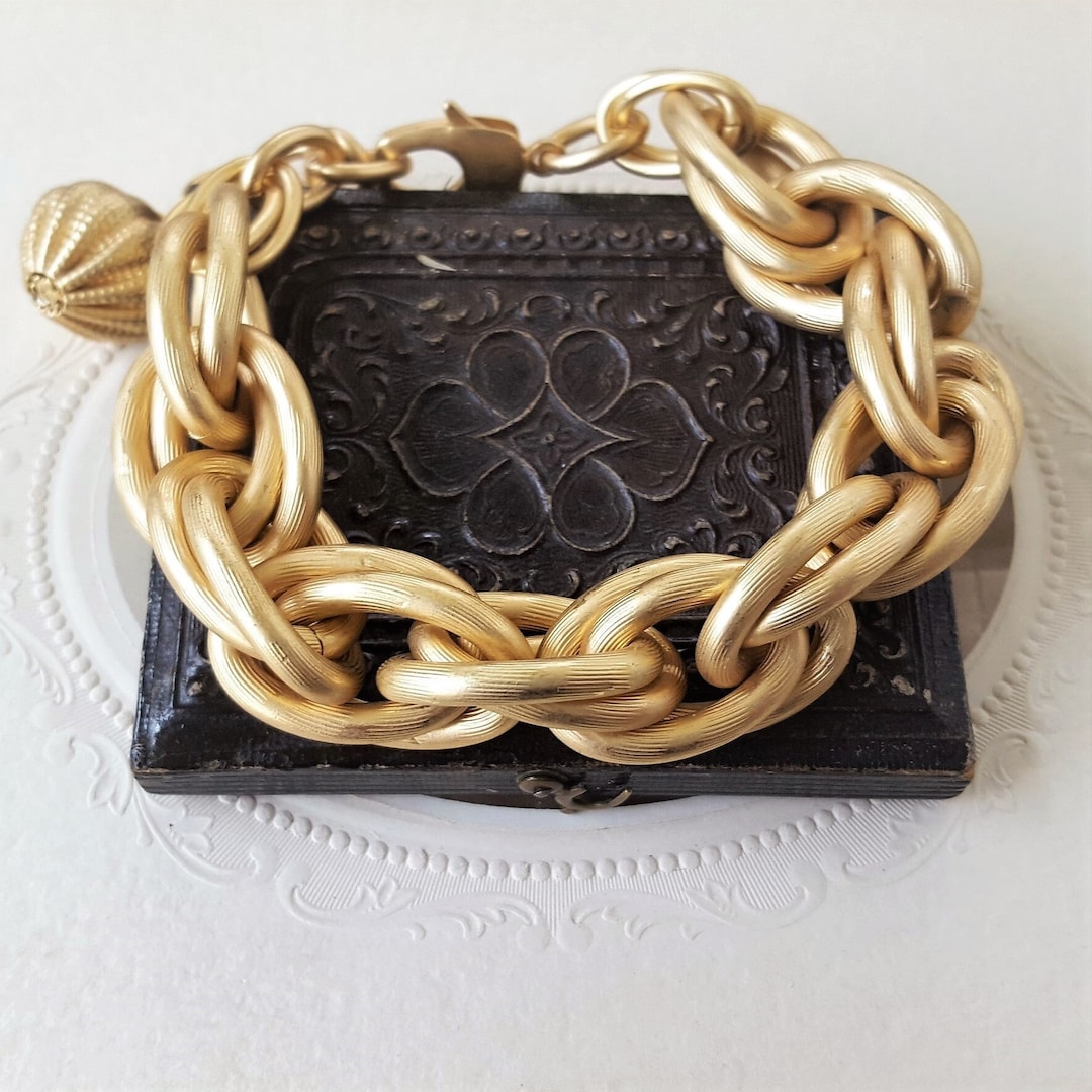 Super CHUNKY Gold Chain Bracelet, Bold Jewelry, Gifts for Her, Chunky