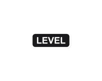 Level Label Magnet, Die-Cut Tool Label for Pegboard Toolbox Drawer Garage Workshop, Tool Organizer Magnet