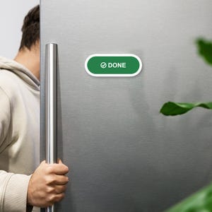 Kanban-magnet för klar, stansad whiteboardstatusetikett (7, 10, 15 cm)