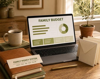 Family Budget Bundle Spreadsheet | Complete Money Management System for Google Sheets & Excel | Instant Download