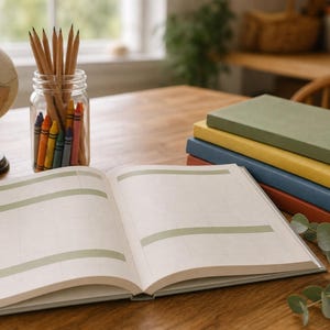 Homeschool Planner Printable | Undated Multiple Kids Planner | Lesson Plans Attendance Reading Log Records | PDF Download