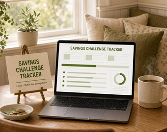 Savings Challenge Tracker Spreadsheet | 52 Week and 100 Envelope Money Saving Challenge for Google Sheets & Excel | Instant Download