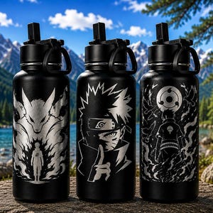 Naruto Water Bottle Stainless Steel - Etsy