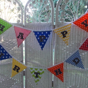 Fabric Happy Birthday Banner