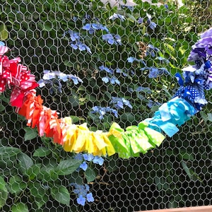Rainbow Fabric Mini Garland