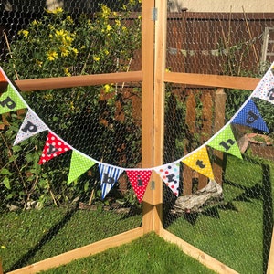 Fabric Happy Birthday Banner
