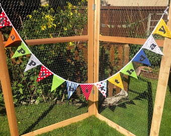 Fabric Happy Birthday Banner