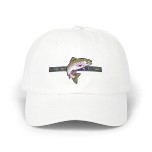 Rainbow Trout Fly Fishing Dad Cap | Vintage Patch Fisherman Hat