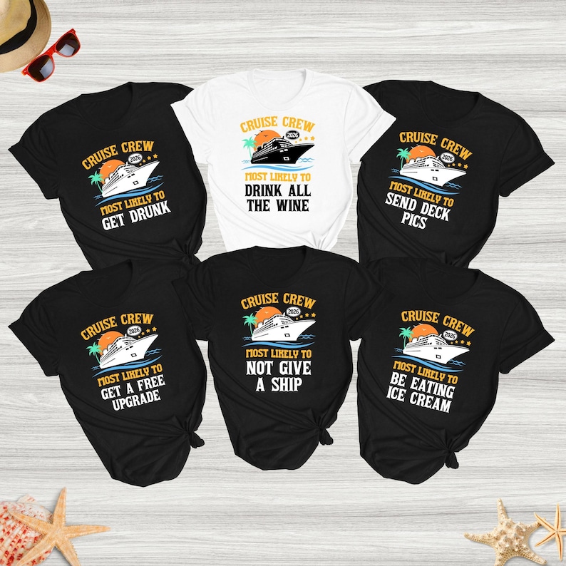 Funny Cruise Squad PNG Most Likely to Cruise Slogans Family Vacation ...