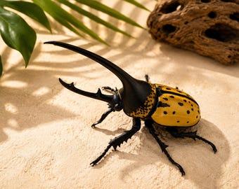 Articulated Hercules Beetle Toy – Realistic 3D Printed Insect Decor, Bug Lover Gift