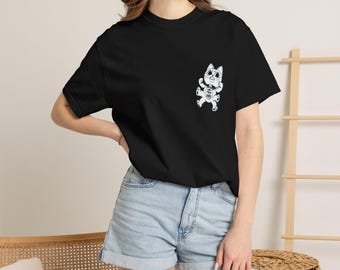 T-shirt illustré Turbo Cat | T-shirt graphique chat porte-bonheur anime