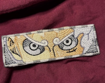 Écusson brodé Gear 5 Luffy Eyes : Motif inspiré de l'anime One Piece