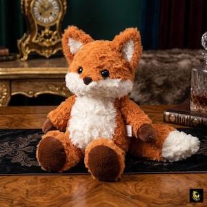 Flauschiges Fuchs Plüschtier - Weiches Waldtier Stofftier, Kuscheliger Begleiter