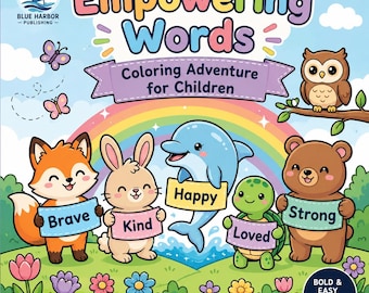 Empowering Words Coloring Adventure for Children