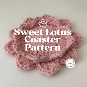 Süßes Lotus-Untersetzermuster