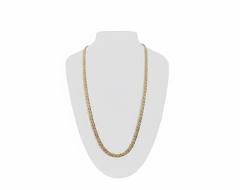 Gold plated foxtail chain